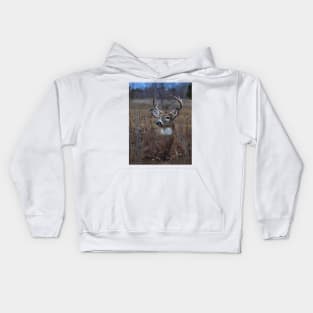 Splendor in the Grass - White-tailed Deer Kids Hoodie